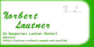 norbert lautner business card